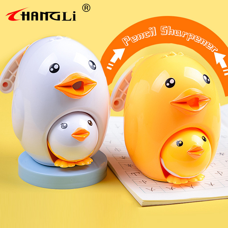 

Manual Pencil Sharpener Mechanical Pencil Sharpener Tip Saver Chicken Shape Sharpener Hand Mechanical Cutting Tools Stationery