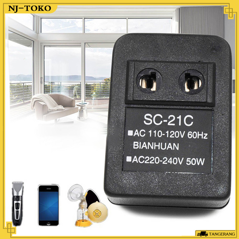 220-110 Voltage Converter Portabel Step Down 220V Ke 110V 220-110 Modul Step Up