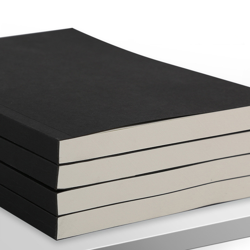 

Thick A5/B5 Notebook,128 Sheets/Book,Black Cover Blank,Grid And Horizontal line inside page Office Study Notes Supplies QP-088
