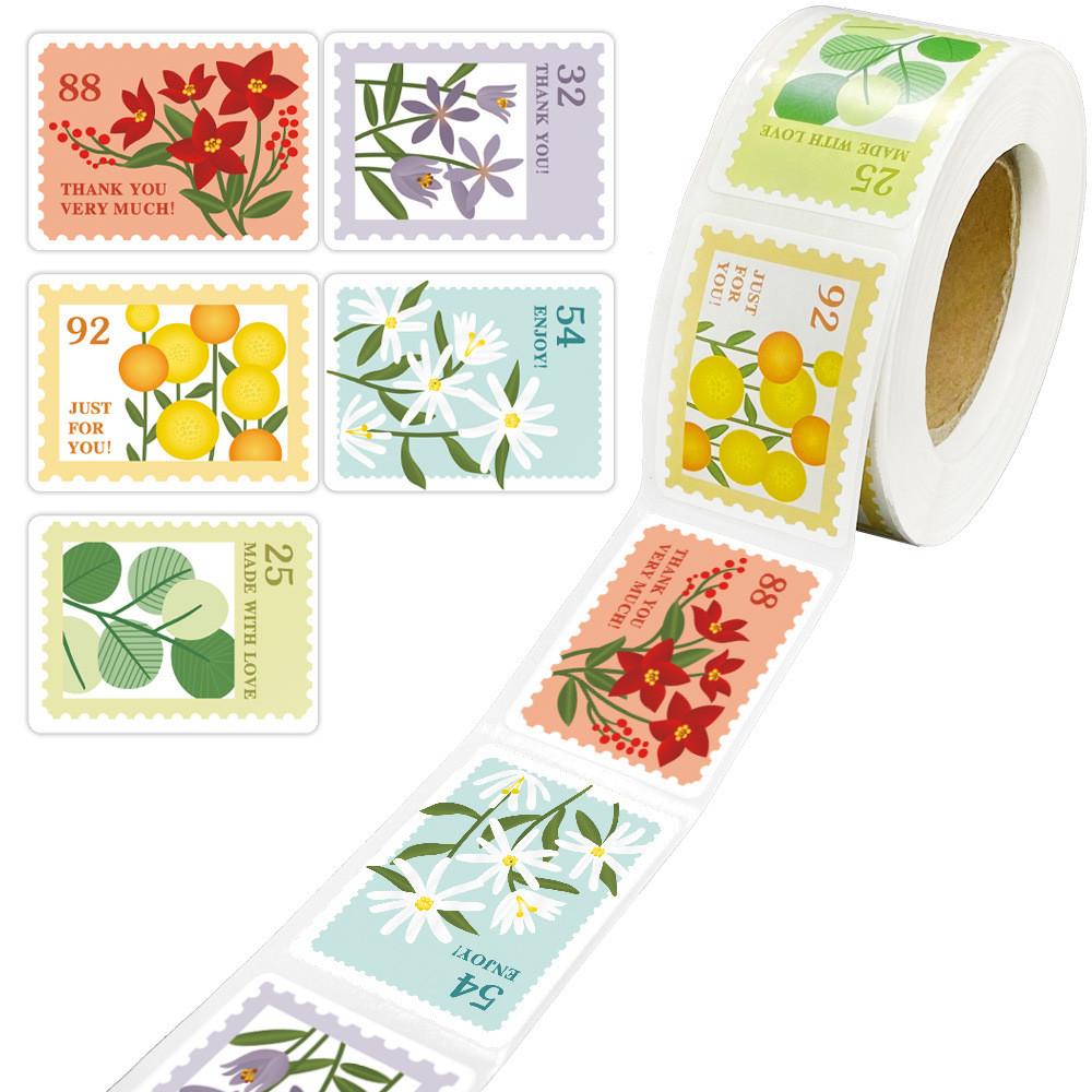 

50-500pcs Pretty Flower Pattern Decorative Stickers 5 Styles Scrapbooking Sticker Label Diary Album Stationery Stamp Stickers