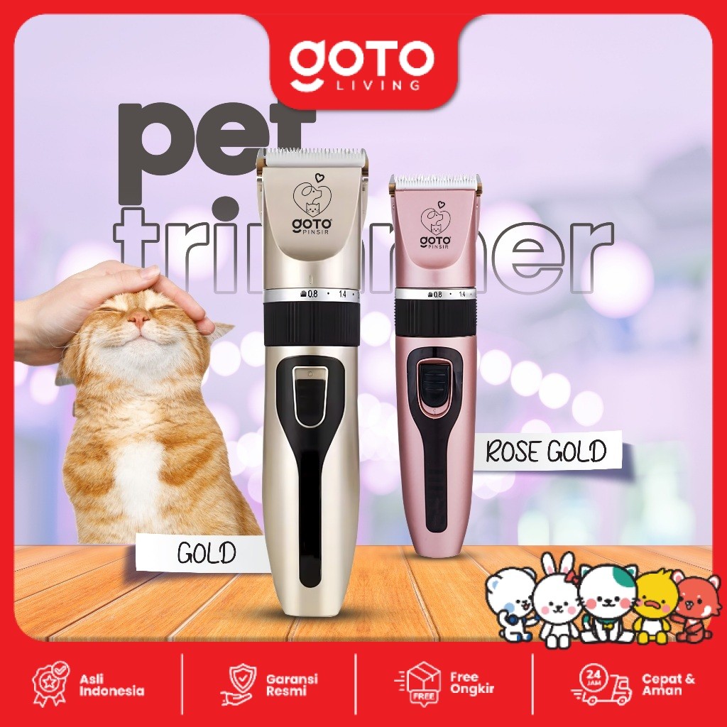 Goto Pinsir Alat Cukur Pet Trimmer Elektrik Bulu Kucing Anjing