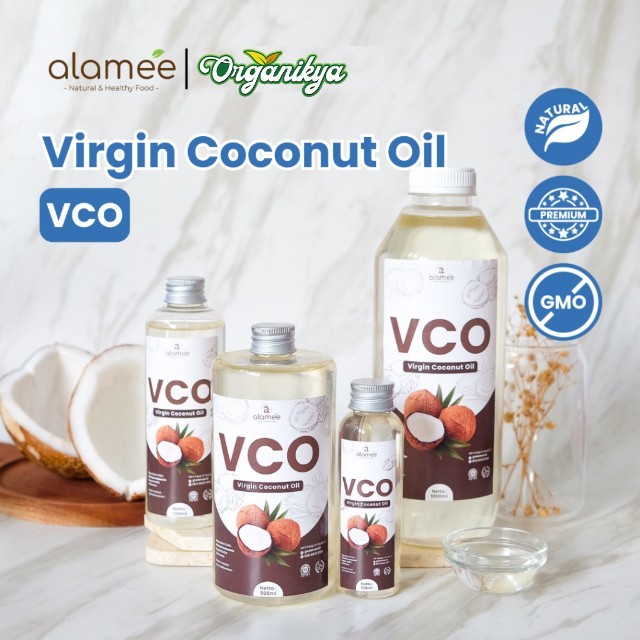 

ALAMEE Virgin Coconut Oil Minyak Kelapa Murni Extra VCO Asli Dapat Diminum Organik Masak Minum organikya
