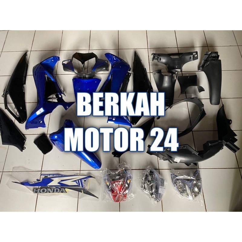 Full Set Cover Body Supra X 125 2007 20013 Supra X 125 Batman Biru hitam terlaris