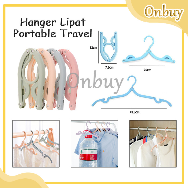 Hanger Lipat Portable Travel / Gantungan Baju Lipat Serbaguna Magic hanger / Lipat Portable Travel H