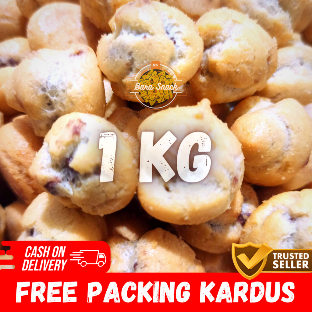 

[ 1KG ] Soes Coklat Premium / Sus Kering Coklat Cap Arjuna / Camilan Snack Kiloan Murah -K