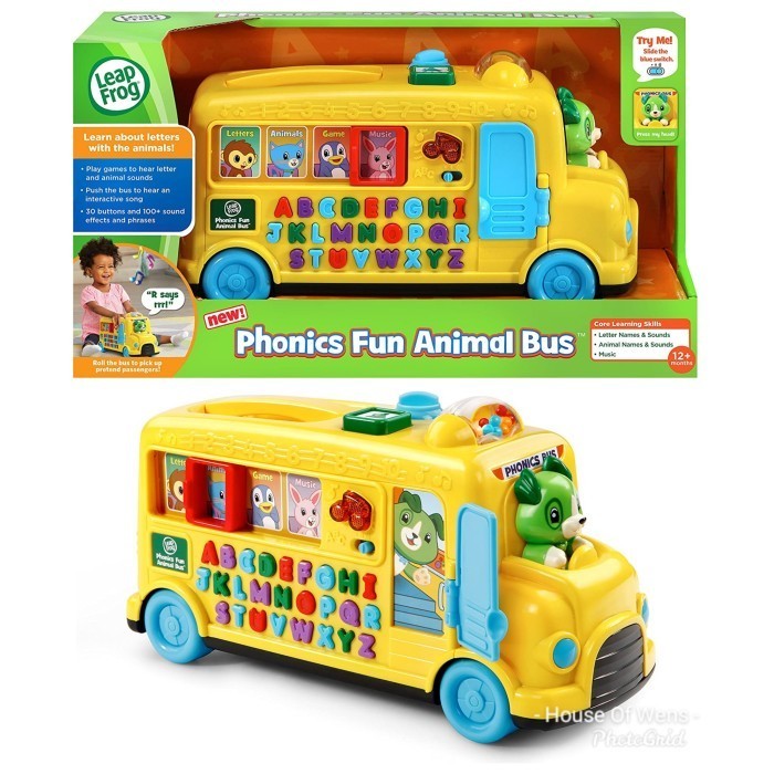 LEAPFROG PHONICS FUN ANIMAL BUS - MAINAN EDUKASI ANAK ORIGINAL