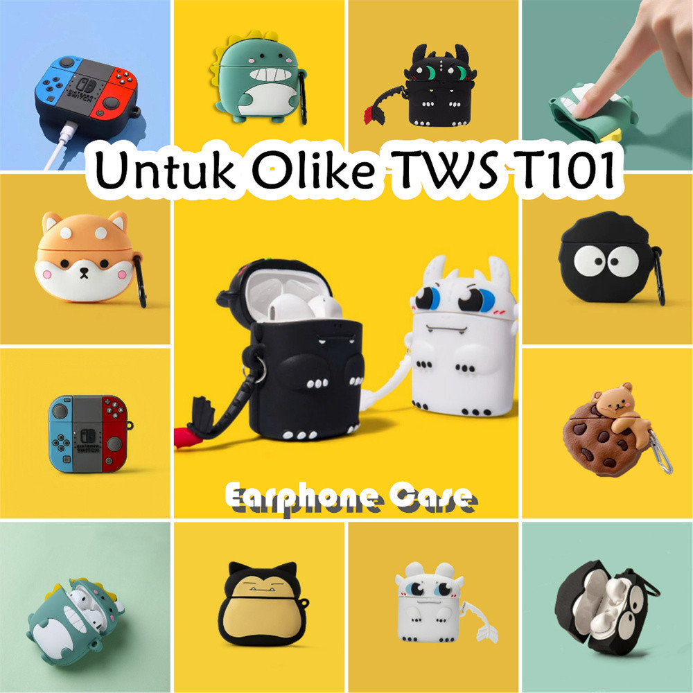 【inovasi】Untuk Olike TWS T101 Case Trendi Kartun Kirbymon Soft Silicone Earphone Case NO.3