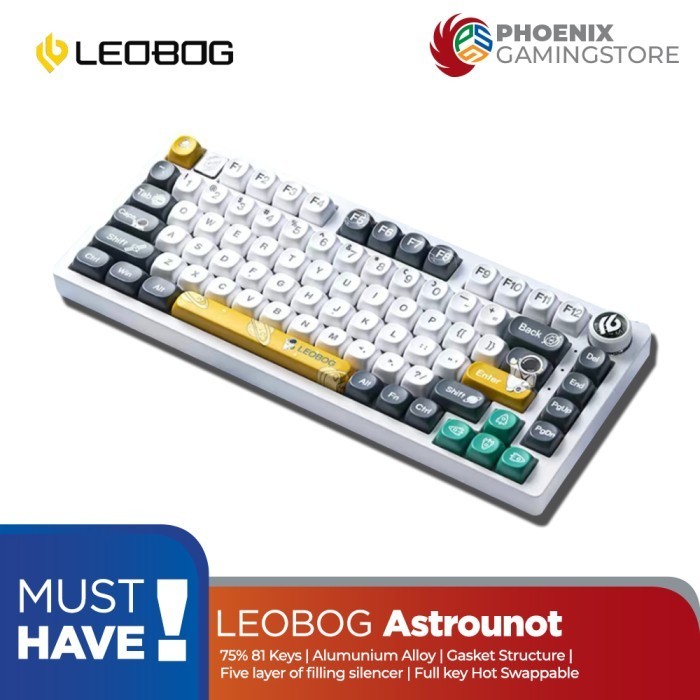 LEOBOG Hi75 75% Layout Aluminium Case Mechanical Keyboard Wired