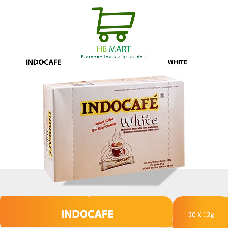 

INDOCAFE WHITE COFFEE BOX 10 STICKS X 12GR