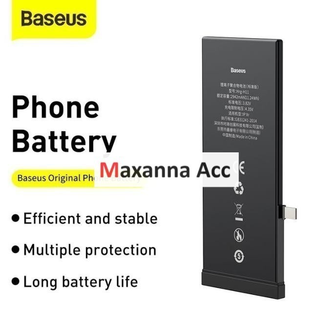 [MAXANNA] [MAXANNA] Baseus Battery for iPhone X / XS / XR / XS Max