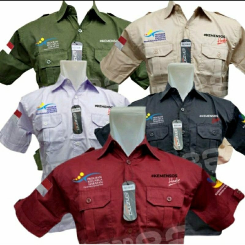 Seragam Kemensos PKH kemeja Kemensos PKH tangan pendek