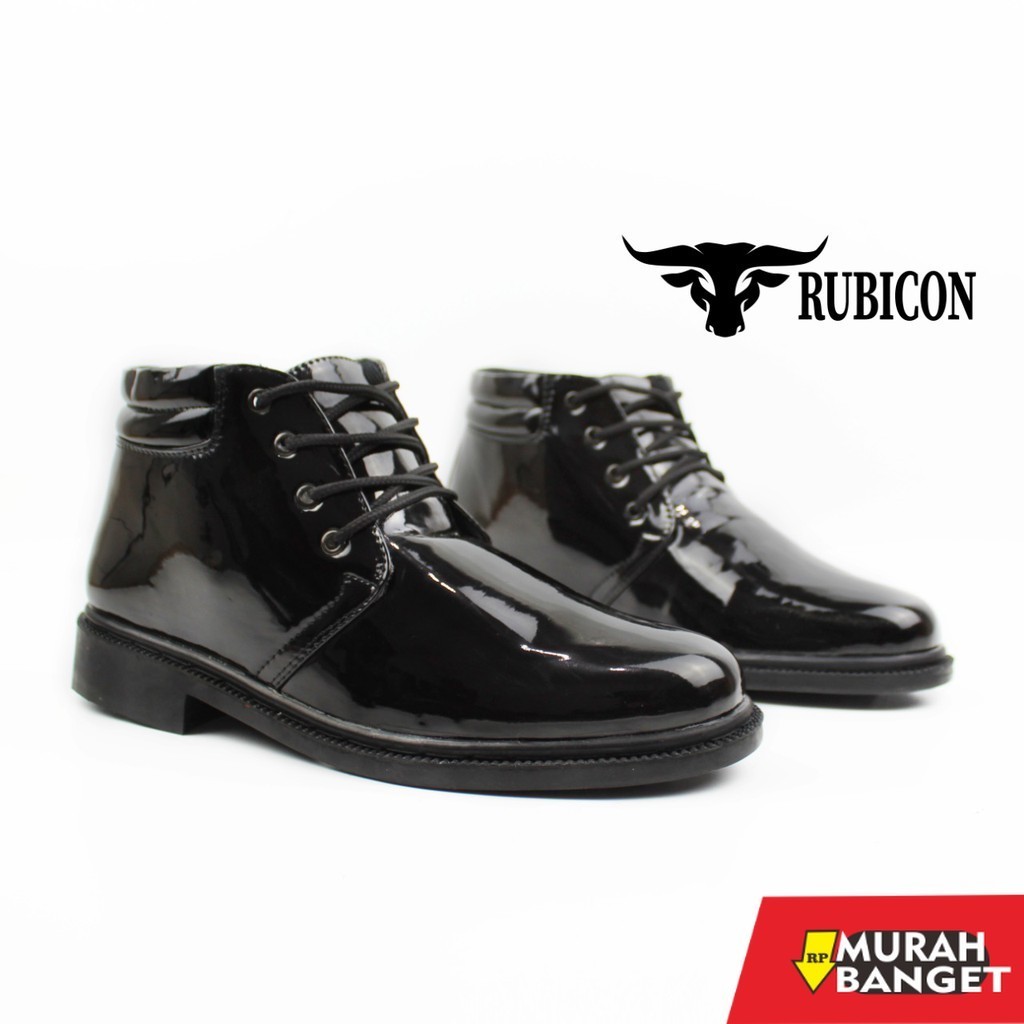 Sepatu pdh- SEPATU RUBICON PDH PDL POLISI POLRI TNI SECURITY RESMI JATAH FORMAL BUKAN KULIT ASLI ORI