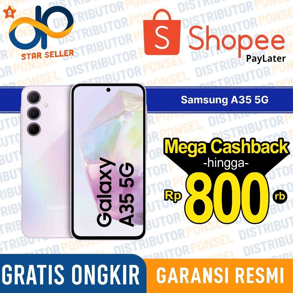 Samsung Galaxy A35 5G 8/256 GB 8/128 GB A 35 Garansi Resmi Not A24 A34