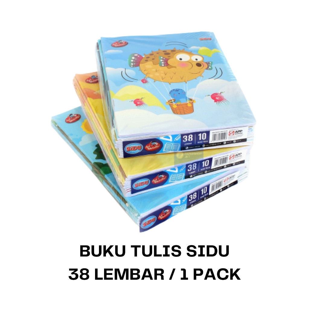 

BUKU TULIS SIDU 38 LEMBAR PACK ISI 10PCS / BUKU TULIS SIDU ISI 38
