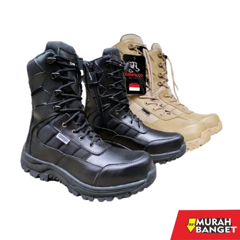 Sepatu pdh- Caanggo - C586V PDL Boots Tactical Predator Black Cream