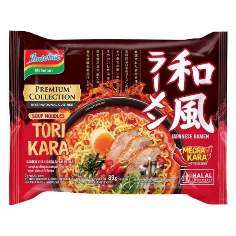 

BNS - Indomie Mie Instant Premium Japanese Tori Kara Ramen 89G | TERBARU - ARM
