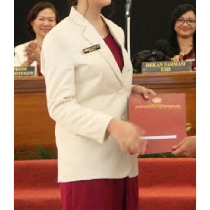 PROMO Jas Apoteker Wanita Kuning Gading Lengan Panjang dan Lengan Pendek cod gratis ongkir terlaris 