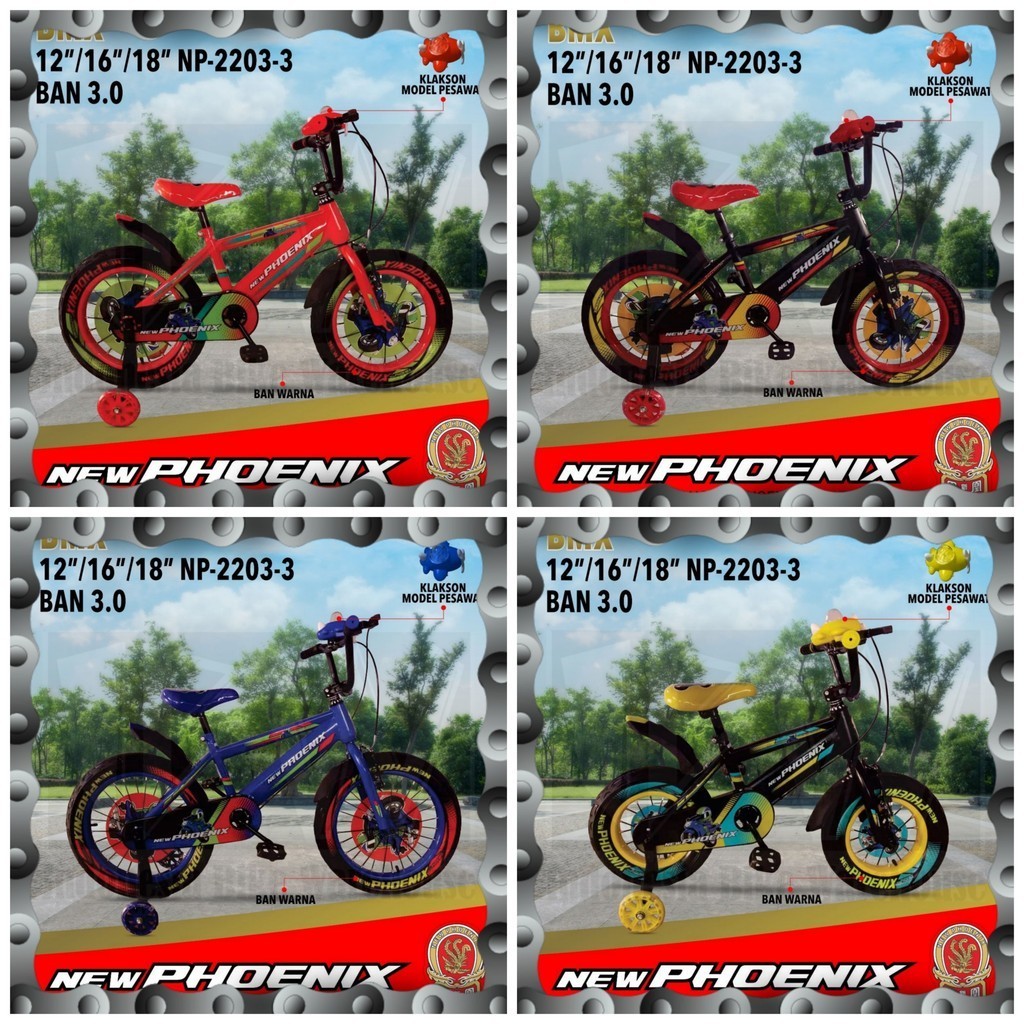 IBW - Sepeda BMX NEW PHOENIX NP-2203-3 Ban 3.0