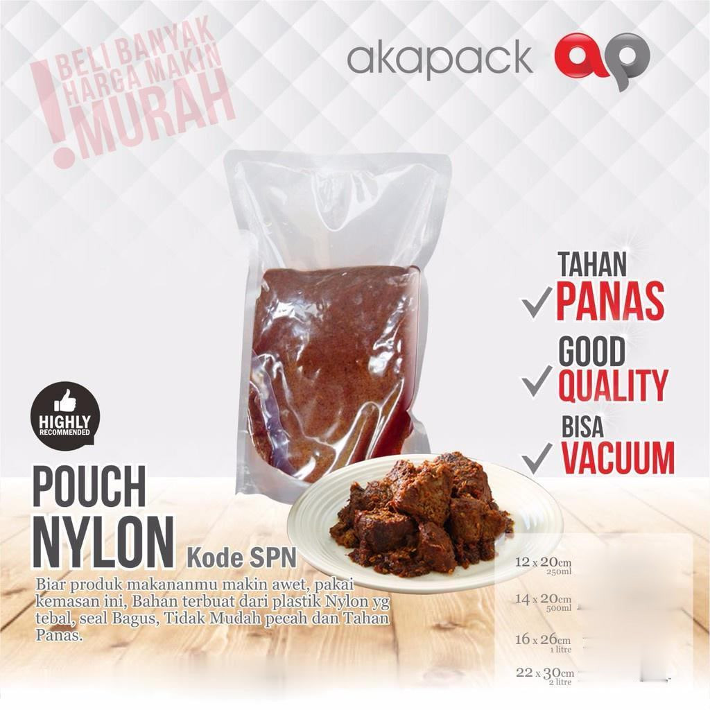 

Standing Pouch Nylon ukuran 14x20 135 mikron (500ml) Food Grade