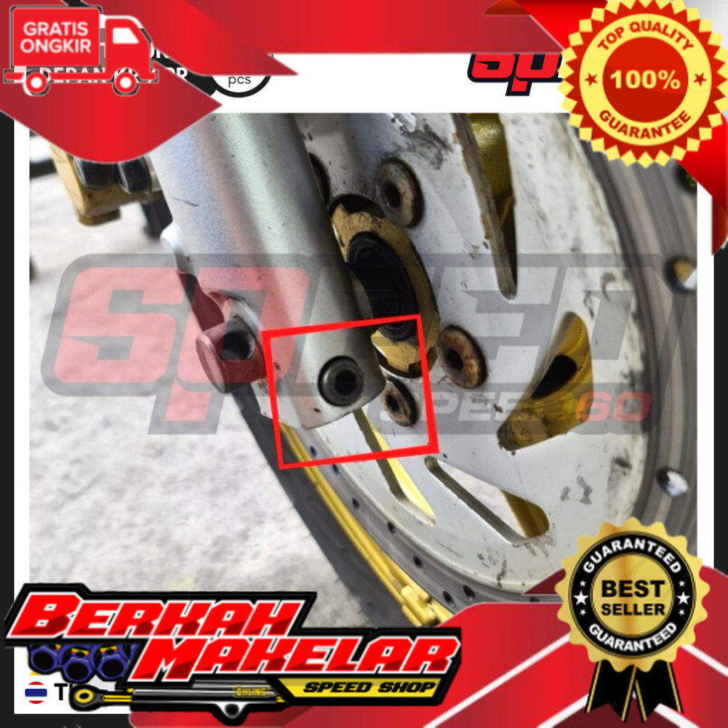 Baut Pengancing As bottom Kawasaki Ninja R RR Stainless Custom Bubut Handmade