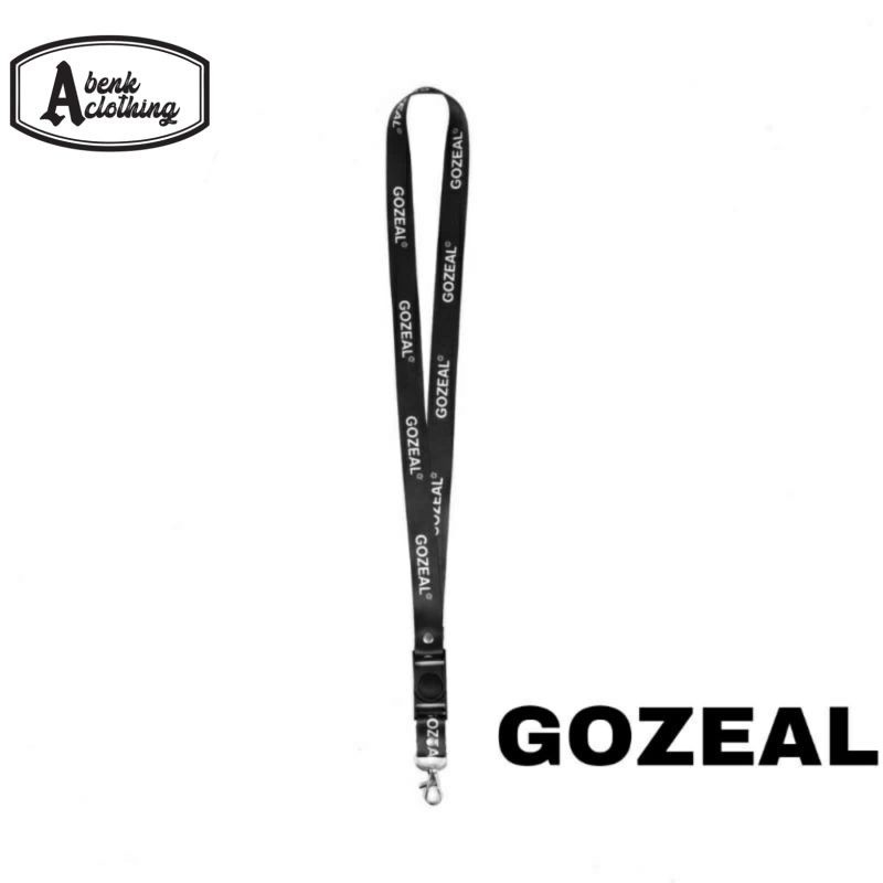 

Lanyard GOZEAL tali lanyard DISTRO gantungan kunci name tag id card kartu nama / lanyard pods vape oxva gantungan hitam