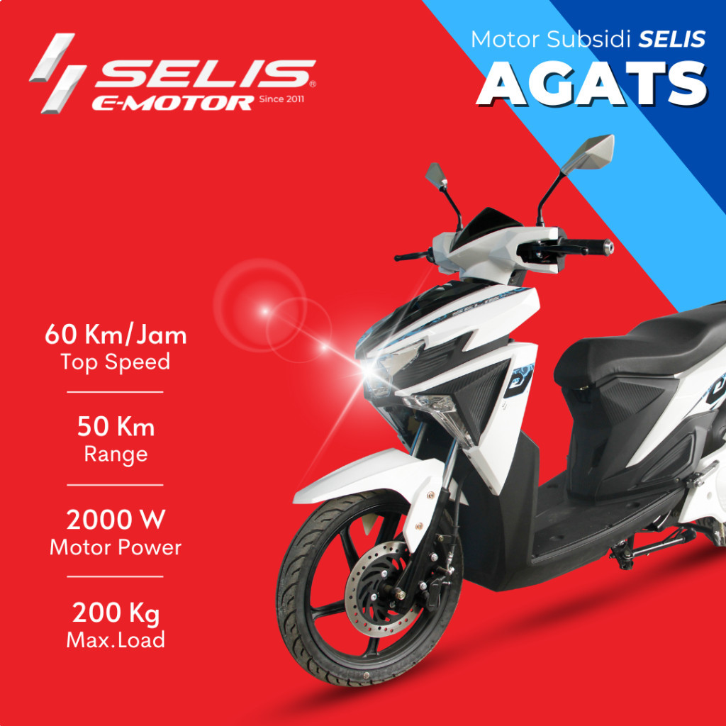 PROMO SPESIAL Subsidi - SELIS Motor listrik Agats - Battery SLA