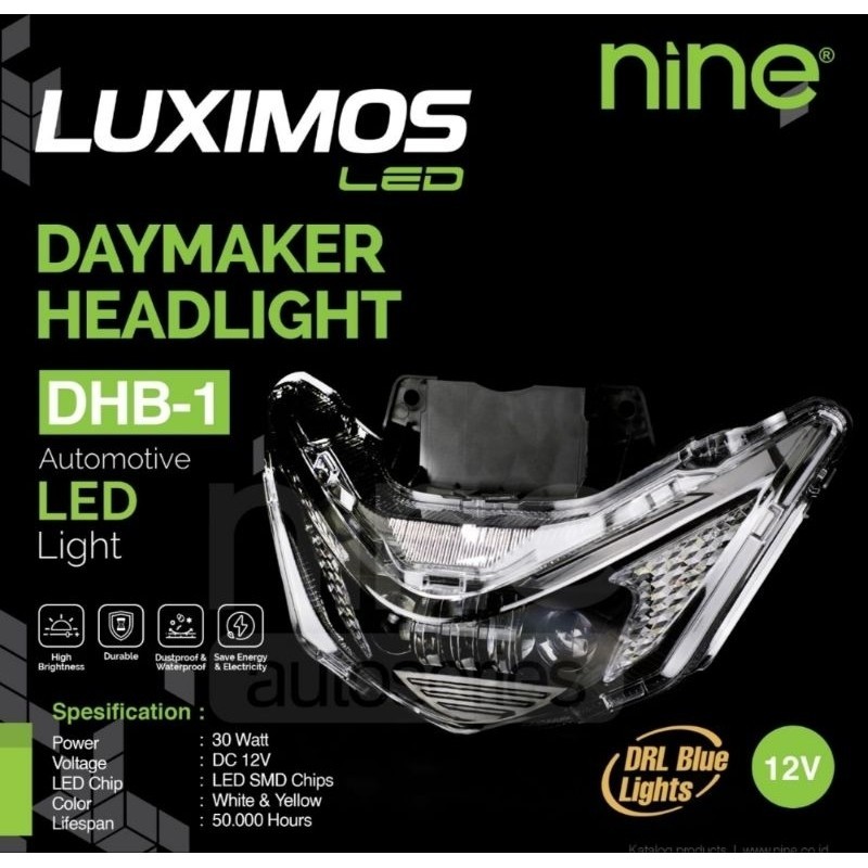 PROMO BULAN MEI Daymaker Lampu Depan Reflektor Honda Beat Led 2020 Beat Street deluxe 2020-2023 pnp