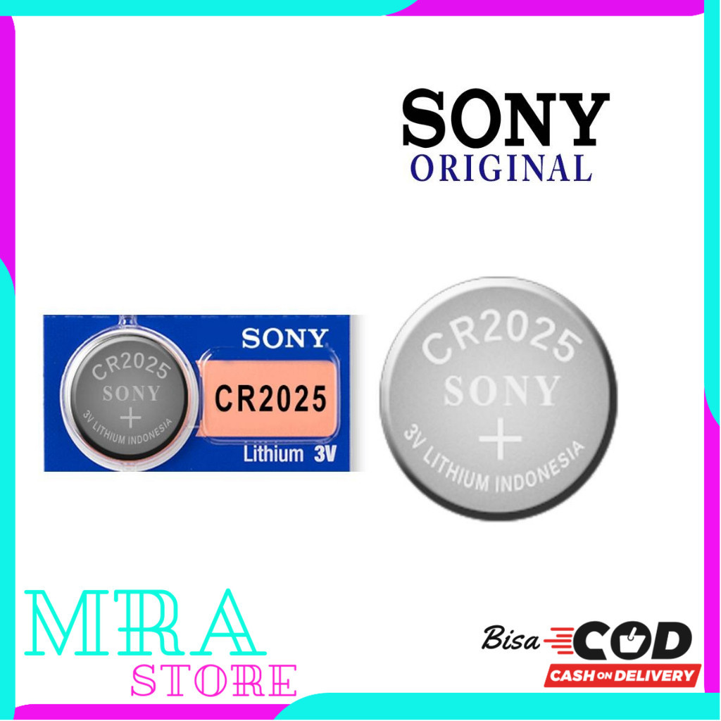 Baterai Kancing SONY MURATA CR2025 CR-2025 CR 2025 3v Lithium