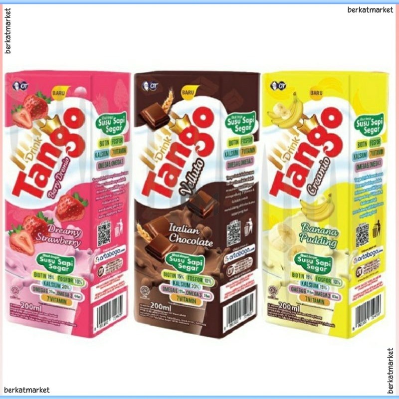 

UHT MILK | TANGO UHT MILK 200ML ALL VARIANT | SUSU KOTAK | SUSU TANGO