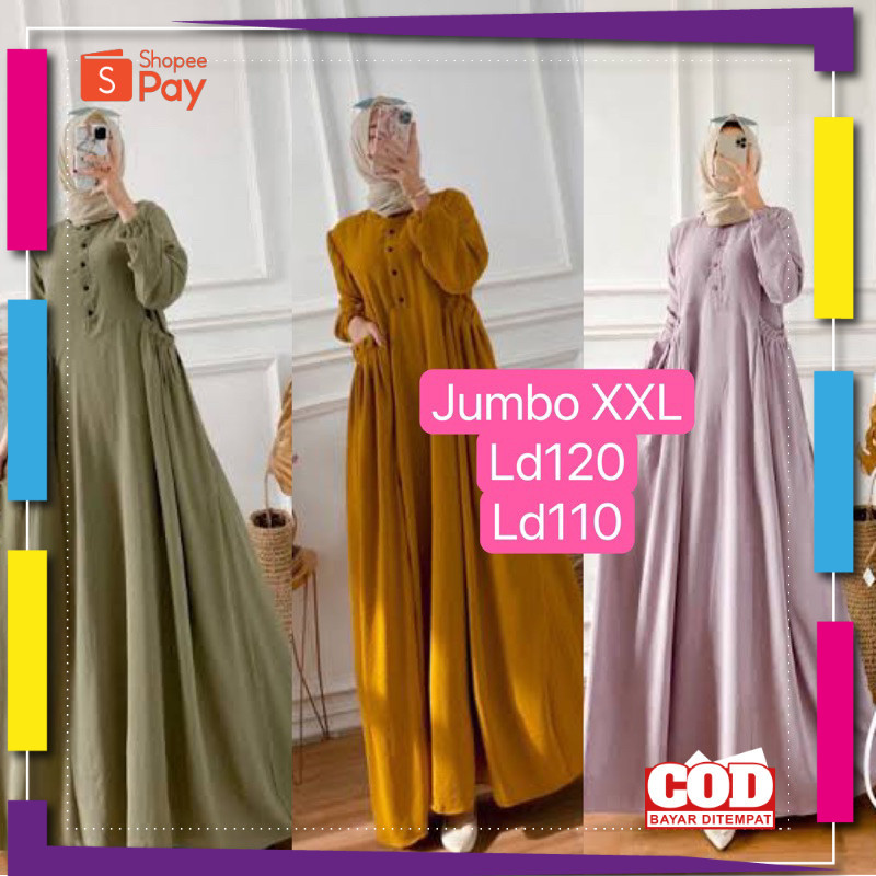 [PREMIUM BIG SALE] Gamis terbaru 2024 lebaran wanita import / GAMIS TERBARU / CIKA NABTIK GAMIS JUMB