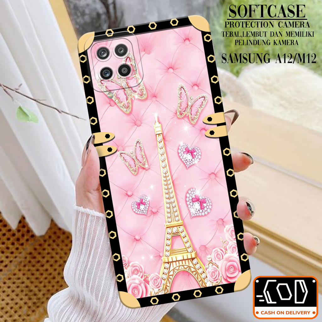 Case Hp Samsung Galaxy A12/M12 - Soft Pro Camera - Softcase Samsung Galaxy A12/M12 - Casing Samsung 