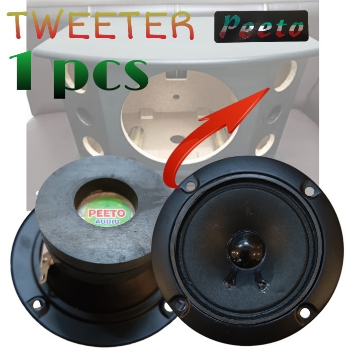 Tweeter PEETO audio Speaker 3 Inch Untuk Speaker Box Jenis BMB Dll..