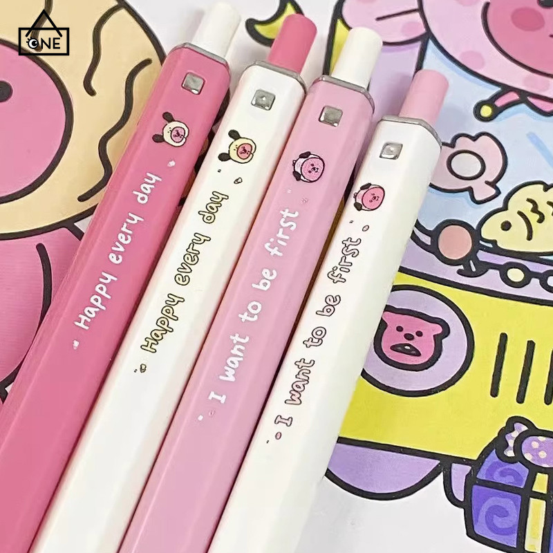 

COD❤️Pena Netral Berang-berang Kecil yang Lucu Pena Tekan Cepat Kering Pena Tulis Kotak Hati Anak Perempuan