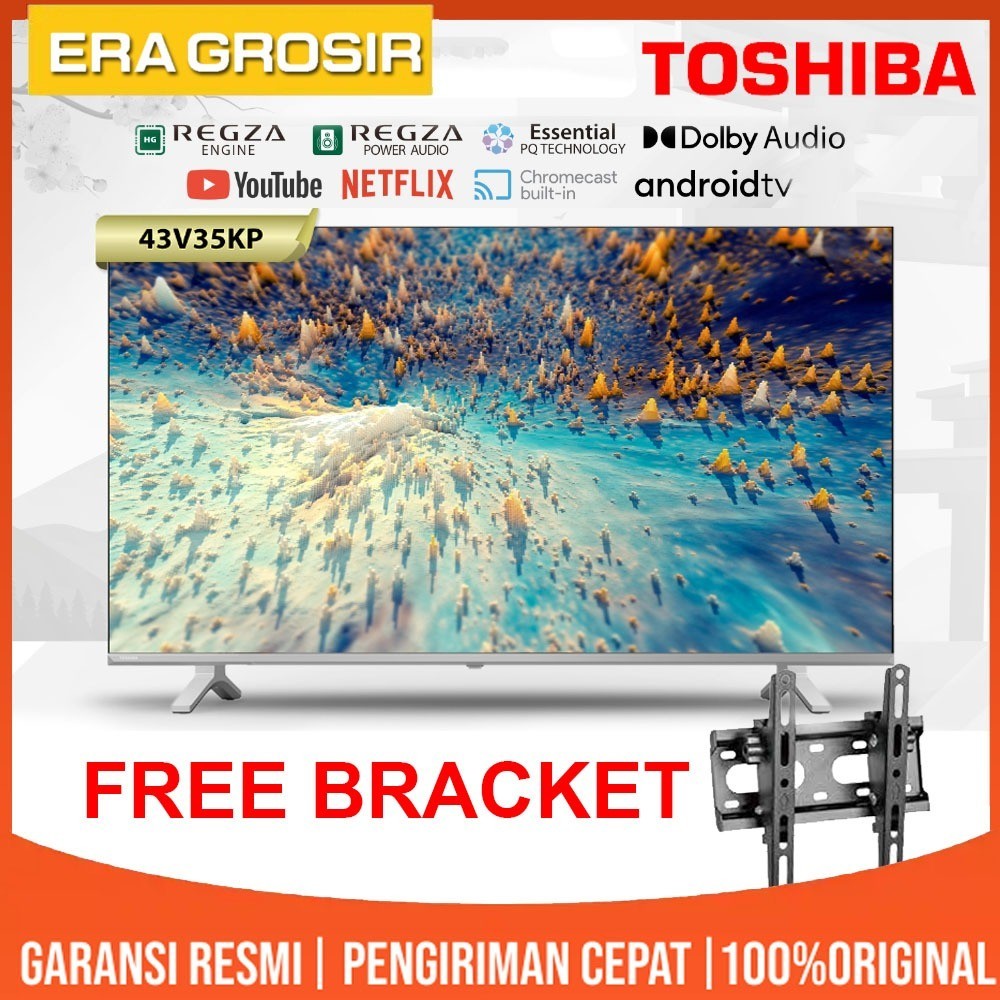 ANDROID TV SMART TV TOSHIBA 43V35KP 43 inch - GARANSI RESMI
