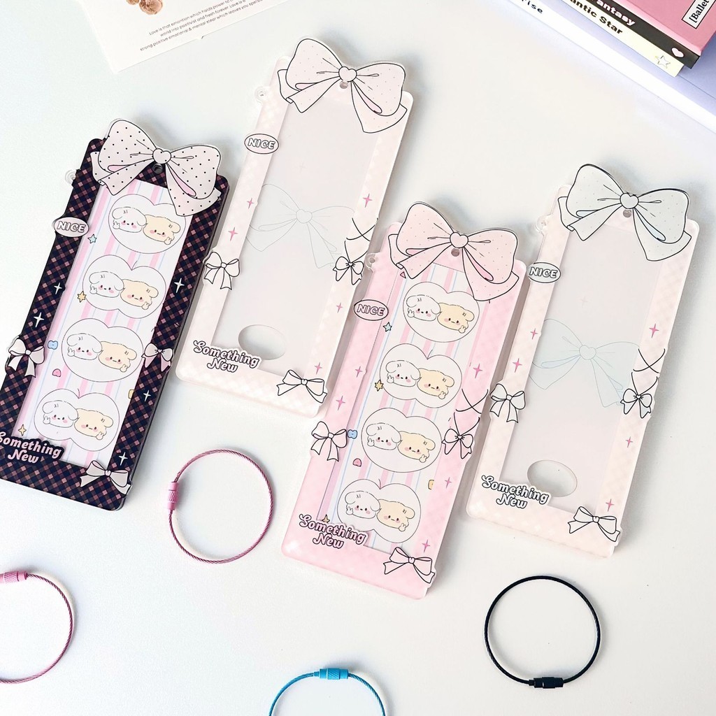 

[HARU] Ballet Ribbon Series Photostrip Holder Card Holder protection Card film KPOP Photo Frame