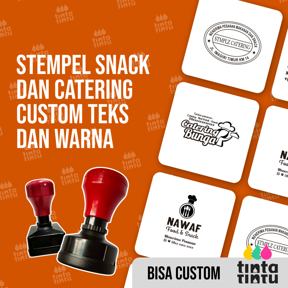

Stempel Snack Dan Catering Custom Teks dan Warna