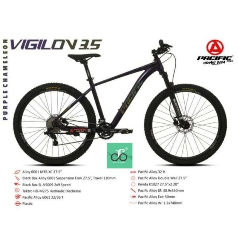 Sepeda MTB 27.5" Pacific Vigilon 3.5 TERBARU