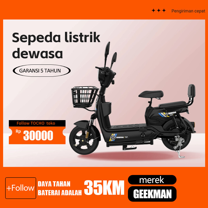 Geekman Sepeda Listrik Dewasa Sepeda Listrik