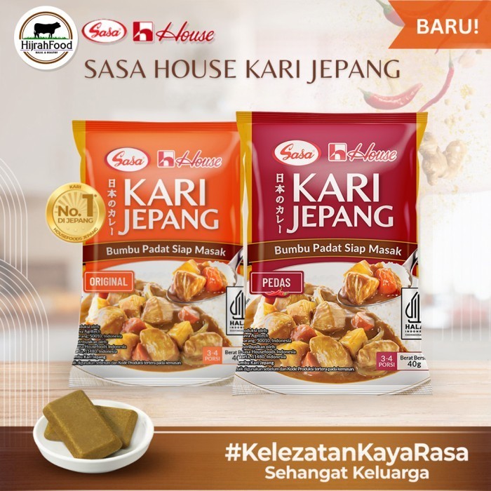 

Sasa House Kari Jepang Bumbu Padat Siap Masak 40 gram Praktis