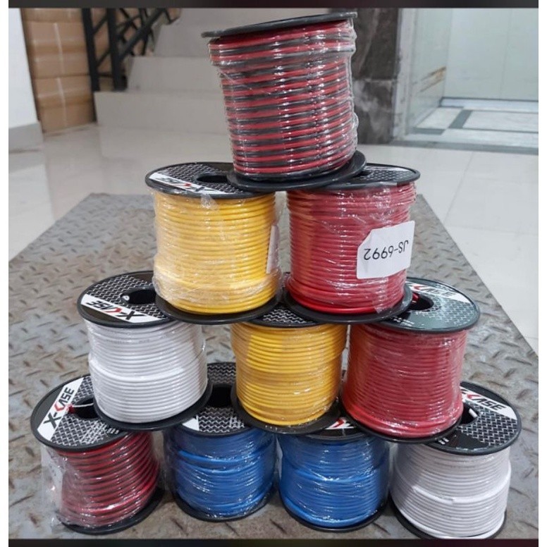 [ FURMOTOR ] WAYAR KABEL LISTRIK TUNGGAL GULUNG SERABUT KUNINGAN TEBAL PER METER JALUR AC DC PER ROL