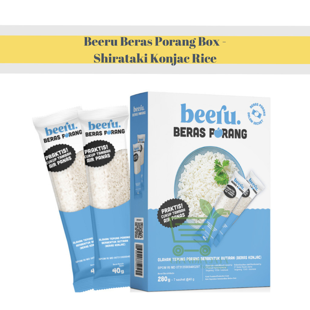 

Beeru Beras Porang Box - Shirataki Konjac Rice