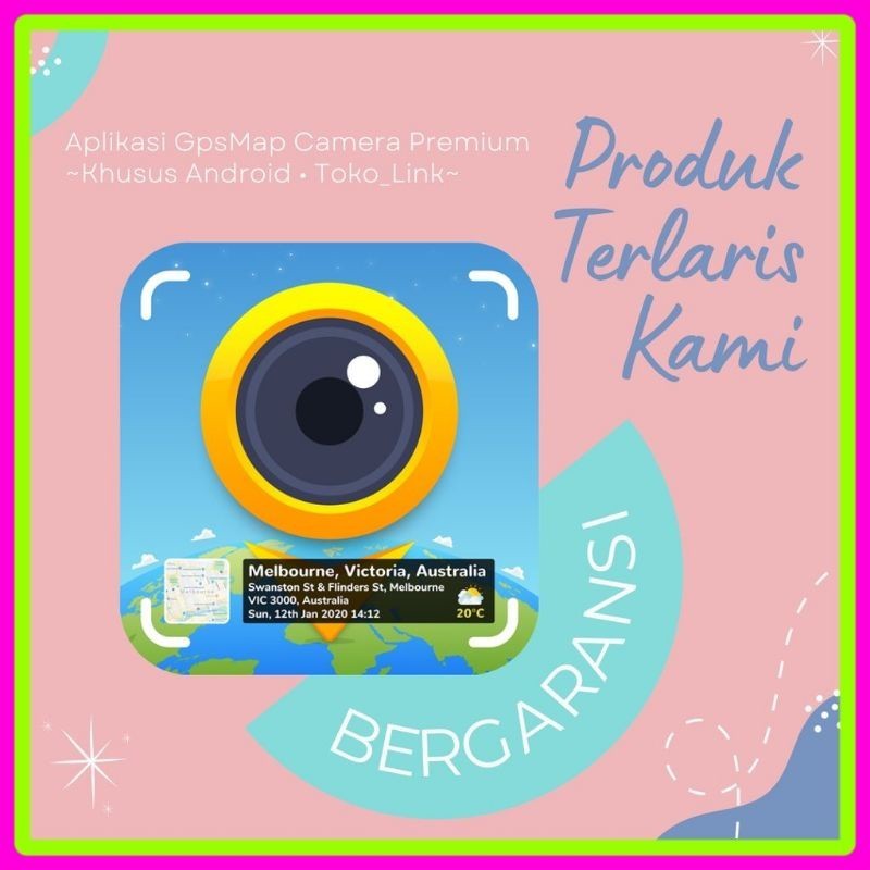 SOFWARE APLIKASI GPS MAP CAMERA LIFETIME AKTIF SELAMANYA - SOFTWARE MURAH - APLIKASI