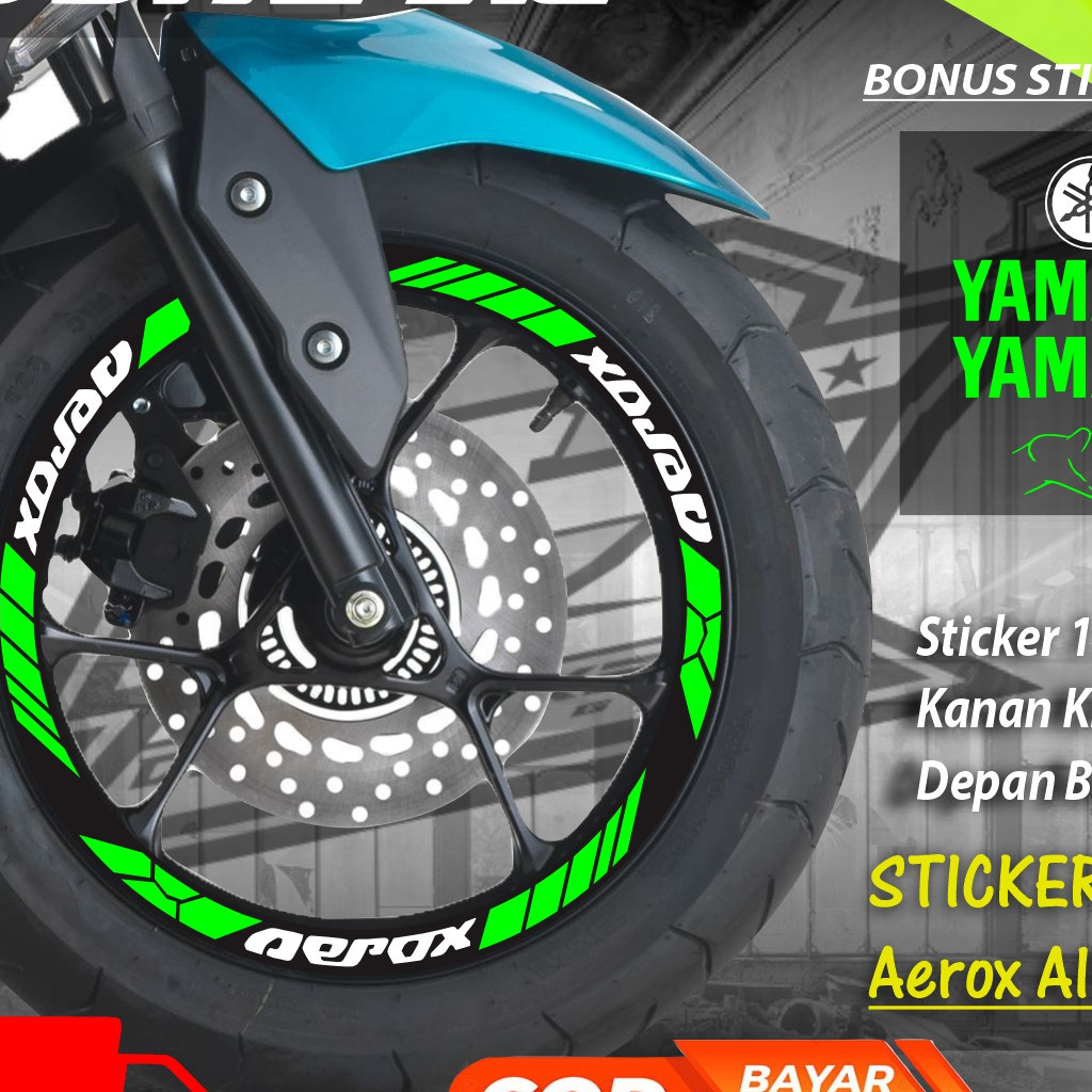 Ct-451 Stiker cutting variasi velg motor aerox