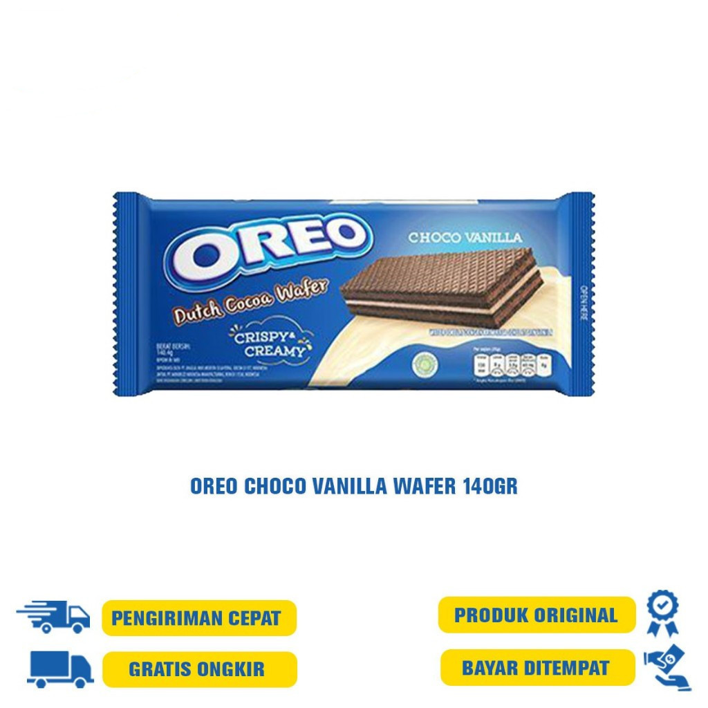 

OREO WAFER COKLAT DOUBLE COKLAT/VANILLA/ALL VARIANT 140GR