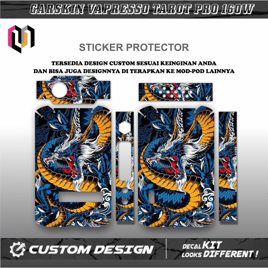 

Sticker garskin vapresso tarot PRO 160w motif keren motif bisa request