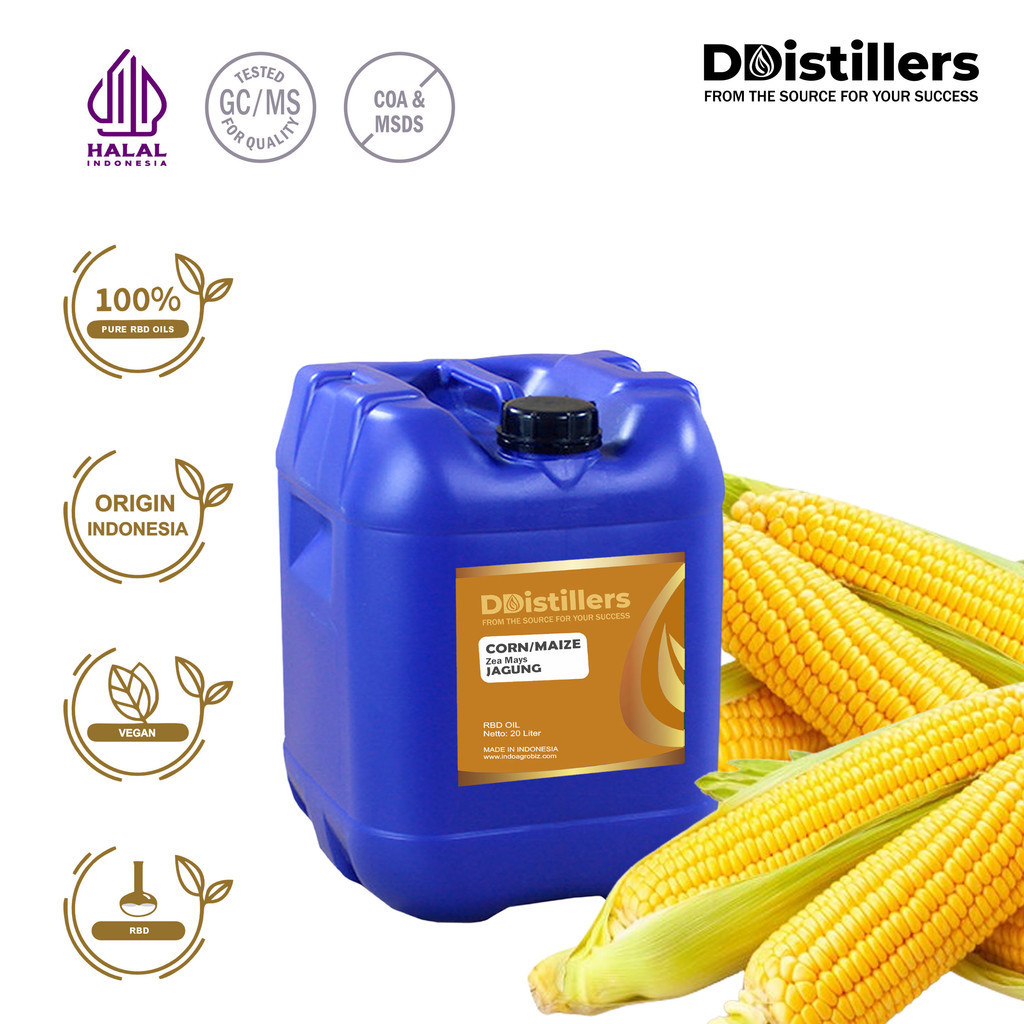 

Corn / Maize / Jagung RBD Oil Pure 100%, 20L HDPE