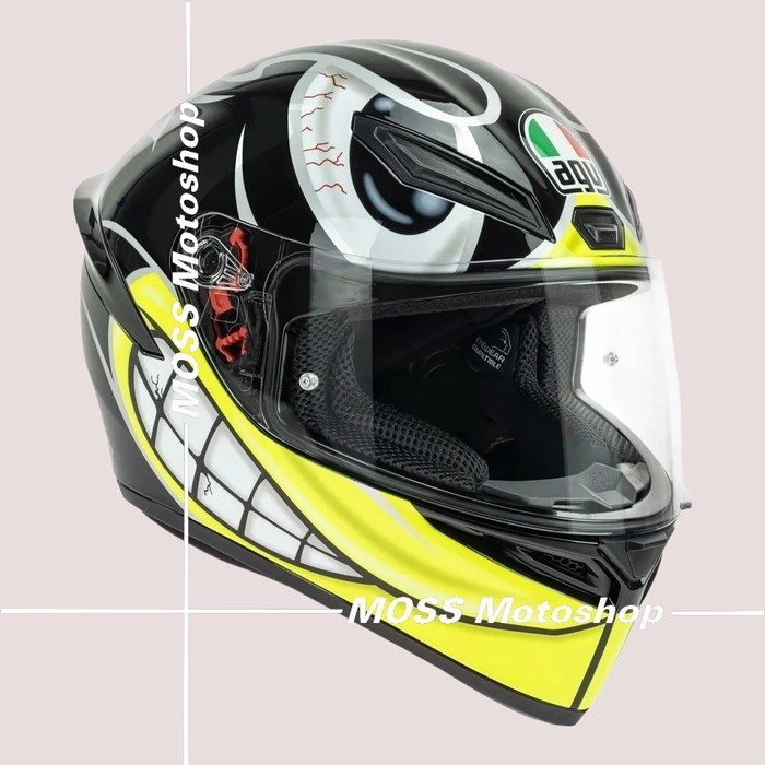 Helm AGV K1 Multi Birdy Black Asian Fit || Original Product