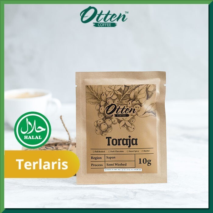 

Tfren99_ Kopi Drip Coffee 10g Arabica Toraja Sapan (4 Sachet) - Otten Coffee