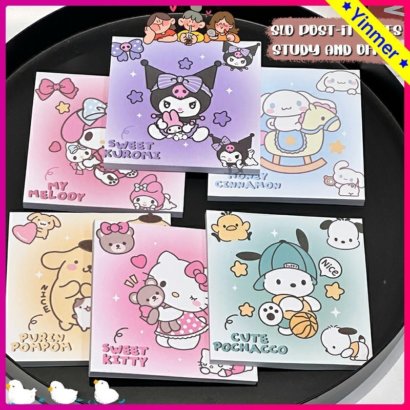 

COD✨Sanrio Catatan Tempel Kantor Belajar N-time Stiker Pesan Kertas Catatan Berperekat-Yinmer