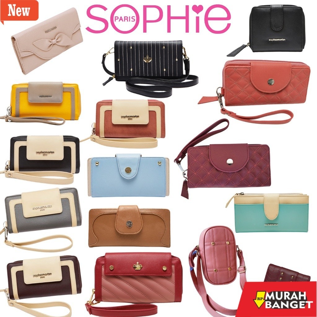 Selempang Wanita Kekinian Cuci Gudang Dompet Sophie Martin Paris Wanita Promo Terbaru Kekinian Lipat